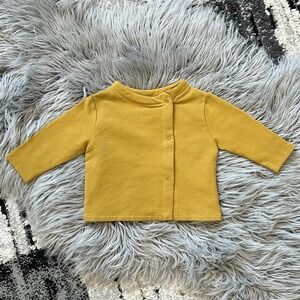 Gray Label Mustard Baby Button Cardigan‎ Sweatshirt Size 3-6 Month
